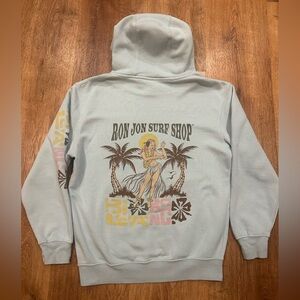 Billabong Light Blue Hoodie with Graphic Print